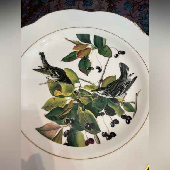 Three Royal Worcester of England Decorative 22K Bird Fine Bone China Plates - Picture 6 of 13